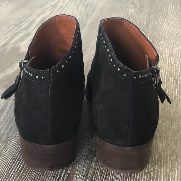 LUCKY BRAND Black Benna Suede Booties - Picture 6 of 8
